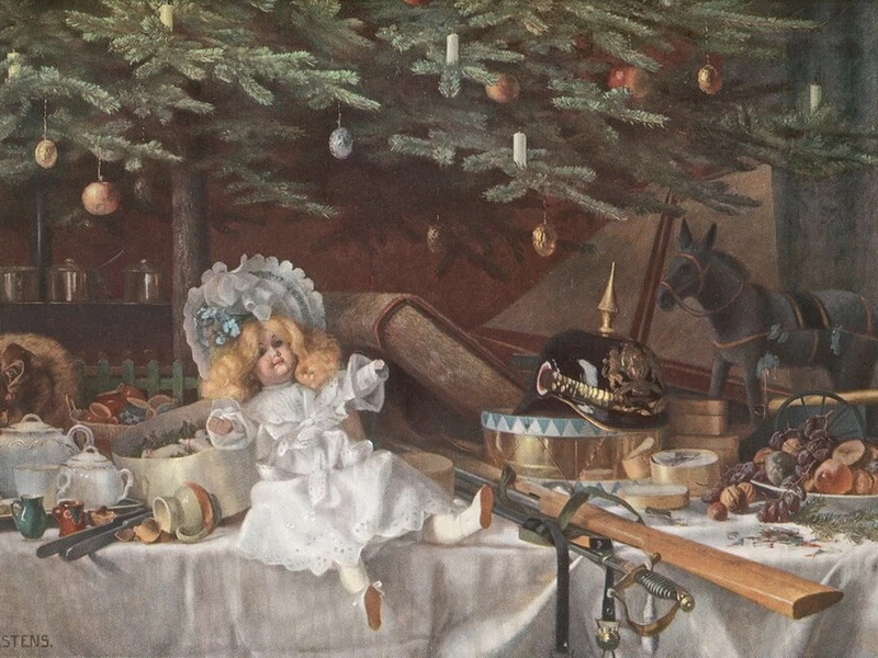 1849-Julius Victor Carstens - La mattina di Natale
